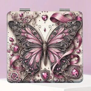 1pc  Beautiful Retro Flower Butterfly Compact